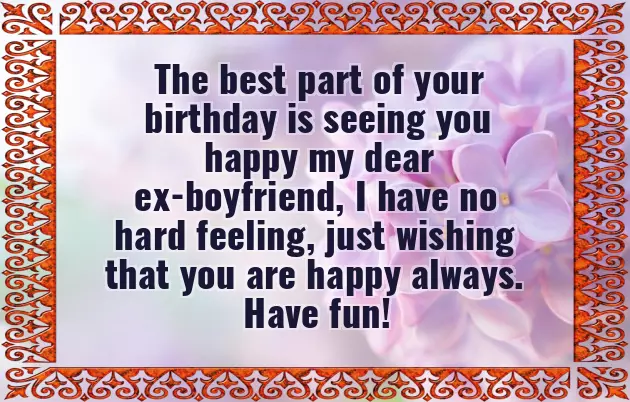 Birthday Quotes For Ex Boyfriend
