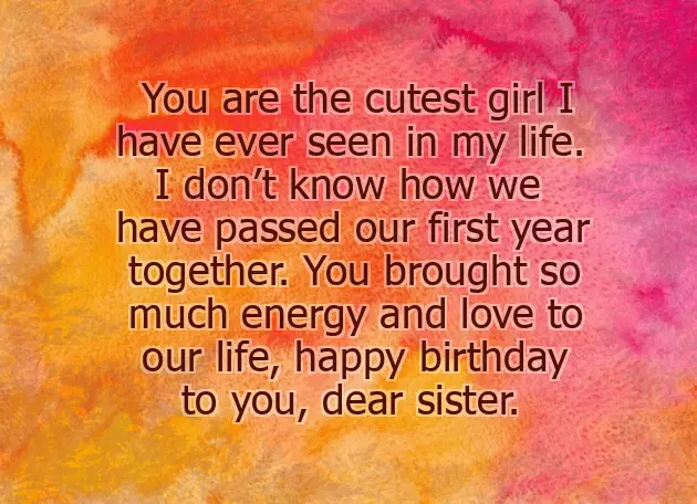 Baby Sister Birthday Quotes Baby Sister Birthday Quotes