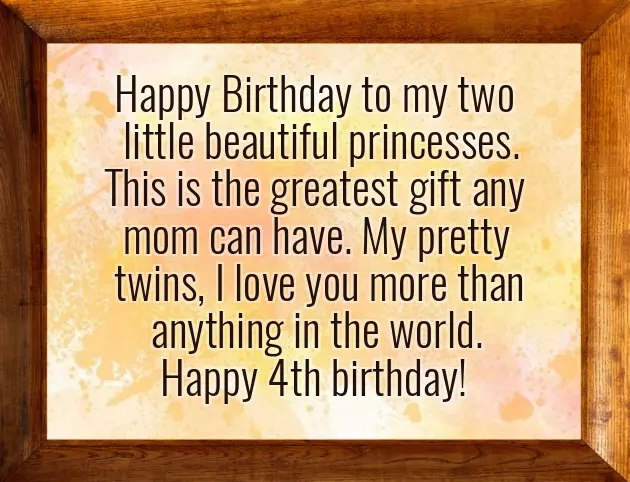 Birthday Wishes For Girl 4 Years Old