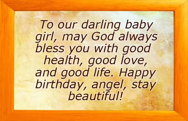 Birthday Wishes To First Born Daughter