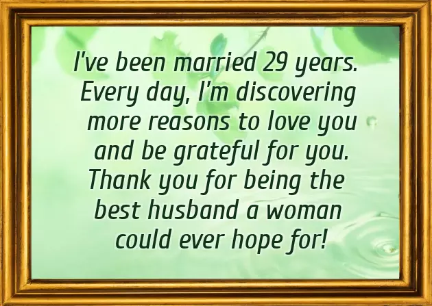 29 Wedding Anniversary Wishes 29 Wedding Anniversary Wishes