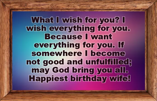 Birthday Wish For Wife In English