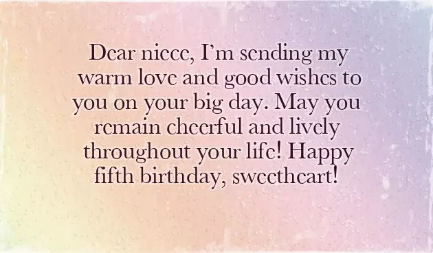 Birthday Wish For Niece Baby