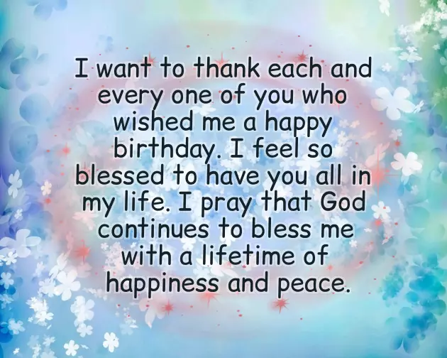 Thank You All For Your Wishes