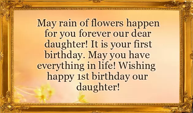 Birthday Quotes For Daughter First Birthday