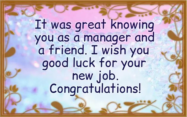 Wishing You All The Best On Your New Job