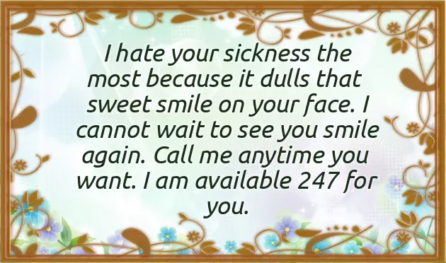 Get Well Soon To My Love