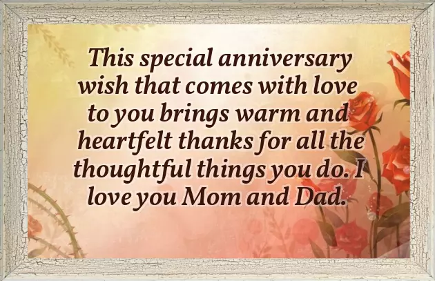 Dad Mom Anniversary Wishes