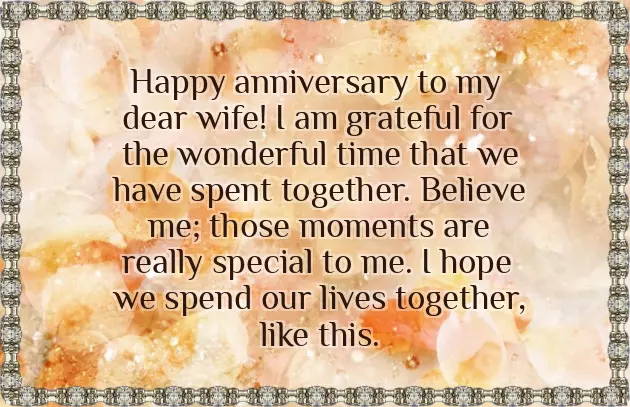 Romantic Marriage Anniversary Wishes For Wife