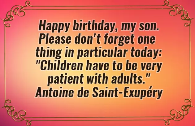 Birthday Caption For Son