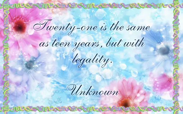 21St Birthday Words Of Wisdom 21St Birthday Words Of Wisdom