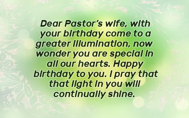 Birthday Wish For Pastors Wife