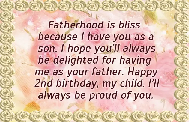 Happy Birthday Wishes For Two Years Boy