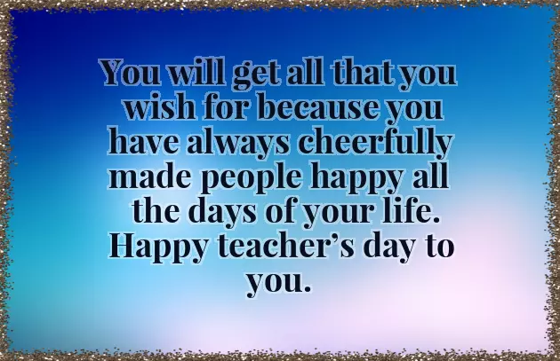 Happy Teachers Day Wishes From Parents