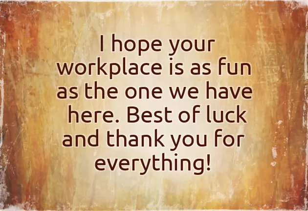 Well Wishes For New Job