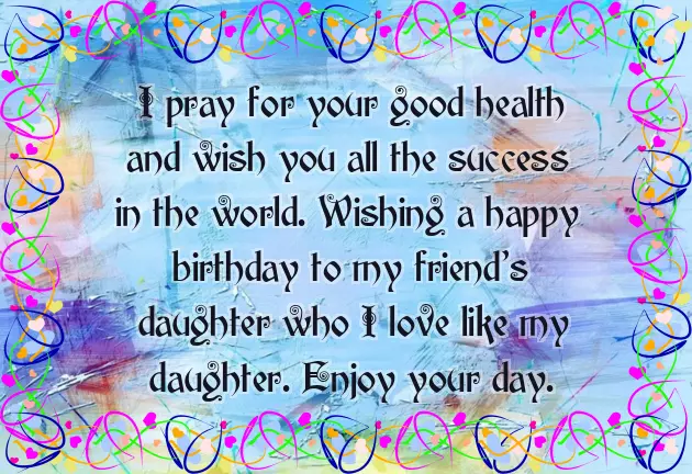 Happy Birthday To A Lovely Daughter