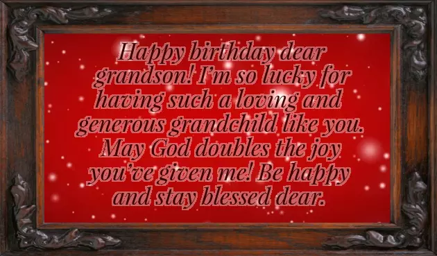 Happy Birthday Quotes Grandson