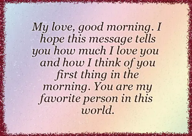 Morning Wish For Boyfriend