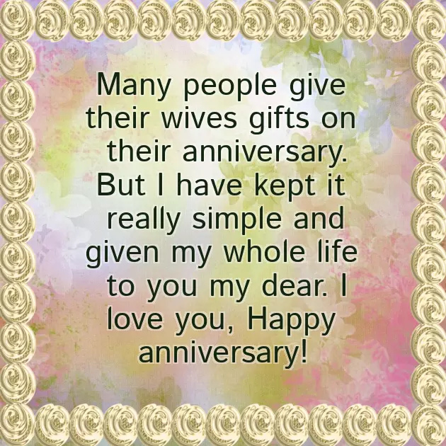 Wedding Anniversary Wife Wishes