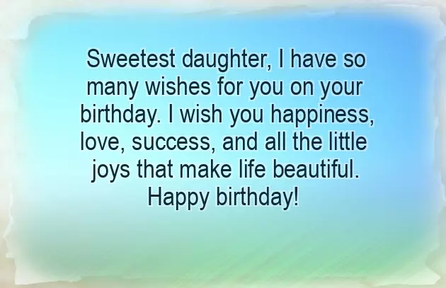6 Year Old Daughter Birthday Wishes