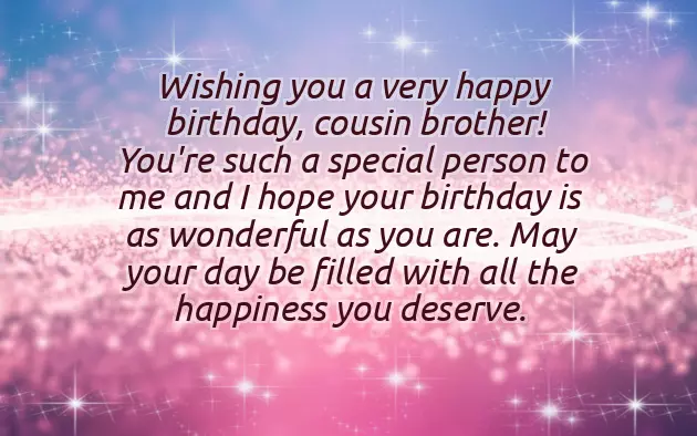 Birthday Wishes For Younger Cousin Brother