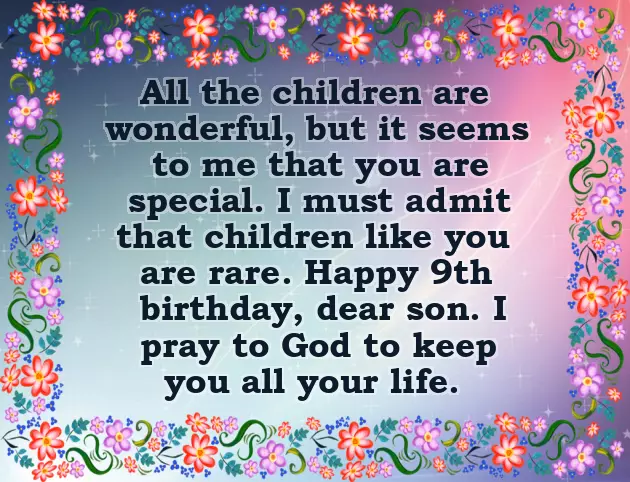 Birthday Greetings For A 9 Year Old Boy Birthday Greetings For A 9 Year Old Boy