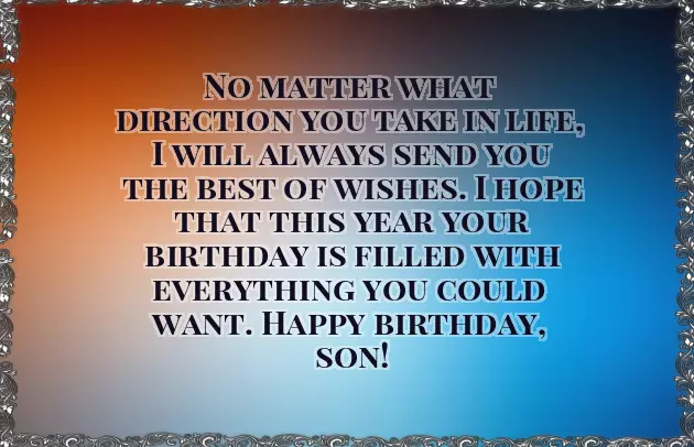 God Bless My Son On His Birthday