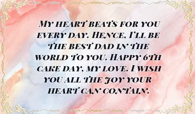 Birthday Wishes For Daughter Turning 6