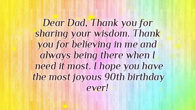 Happy Birthday Message To My Father