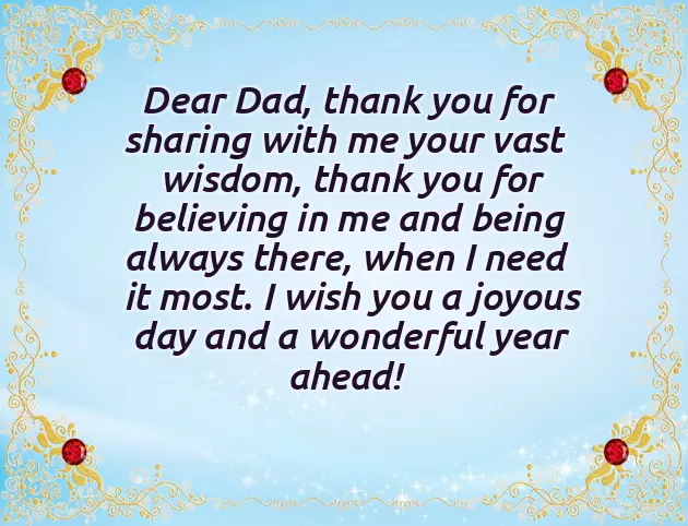 Happy Birthday From Baby To Daddy