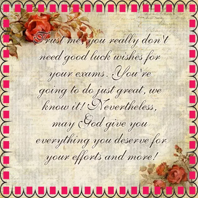 Good Luck On Your Test Good Luck On Your Test