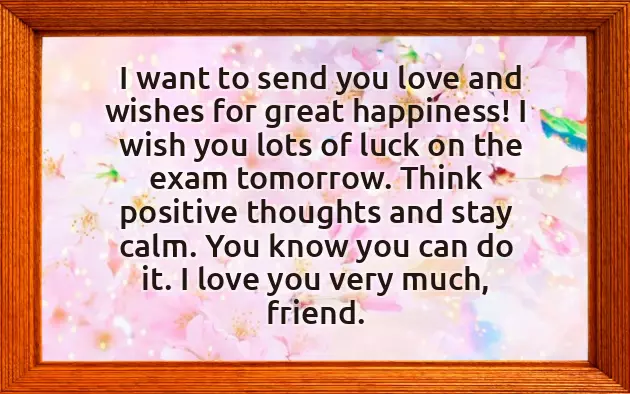 Exam Wishes For Friends