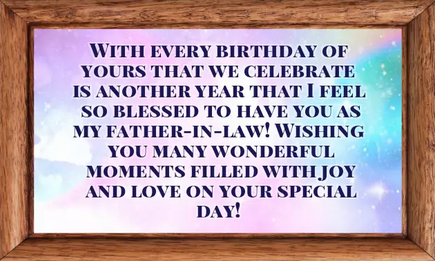 Birthday Wishes To Daughter In Law From Father In Law