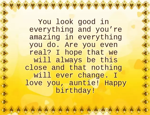 Happy Birthday Sweet Aunt