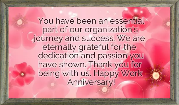 Congratulations On Work Anniversary To Colleague
