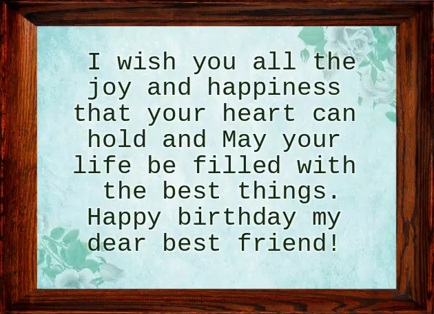 Happy Birthday To A Girl Best Friend