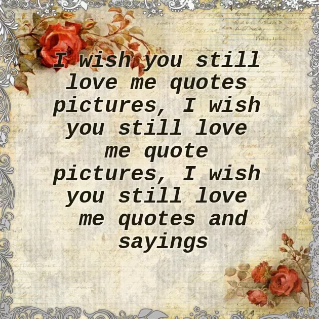 I Wish Someone Would Love Me I Wish Someone Would Love Me