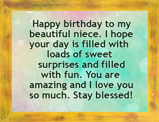 Birthday Wishes For My Niece