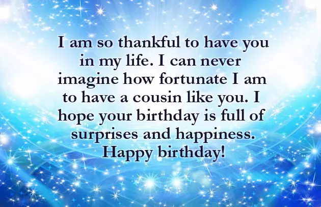 Congratulations Cousin