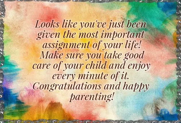 Congratulations For Giving Birth