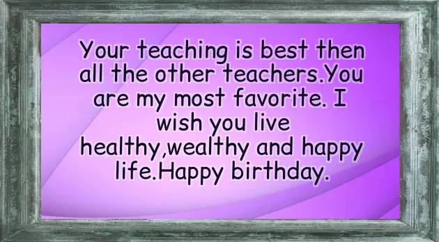 Best Birthday Wishes For Female Teacher