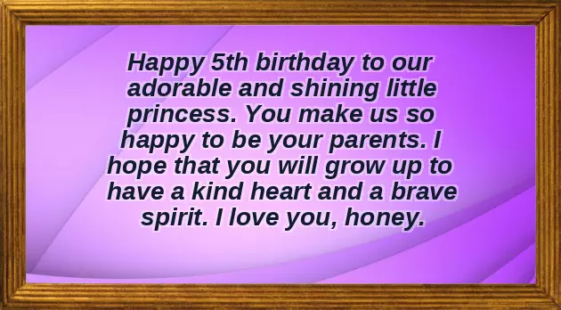 Happy Birthday To 5 Year Old Son