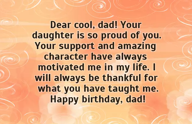 Birthday Wishes For Dad And Daughter