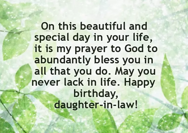 Daughter In Law Birthday Wishes Quotes
