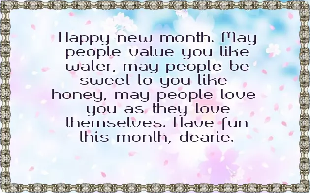 New Month Message To Your Love