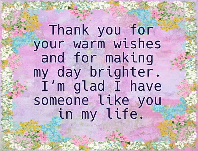 Thank You Letter For Greetings On My Birthday