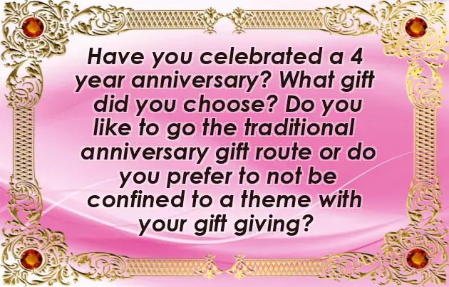 4Th Anniversary Gift Ideas