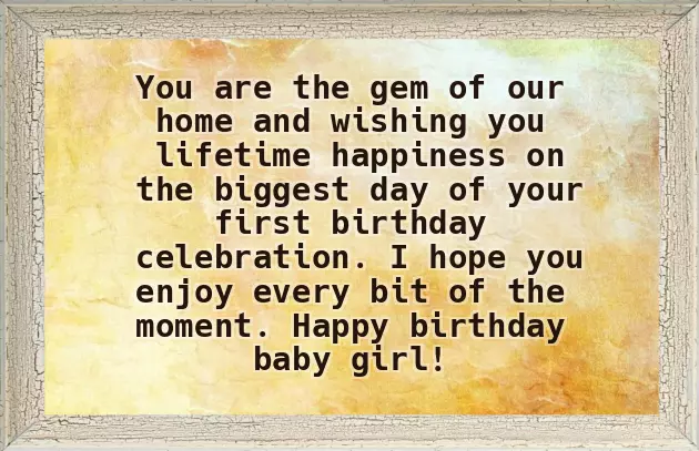 1St Birthday Greetings For Daughter 1St Birthday Greetings For Daughter