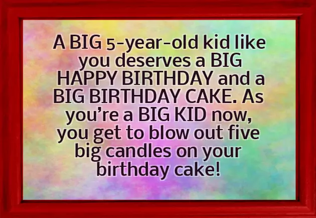 Birthday Wishes For 5Yr Old Boy Birthday Wishes For 5Yr Old Boy