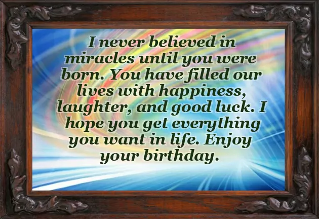 New Baby Born Wishes To Brother